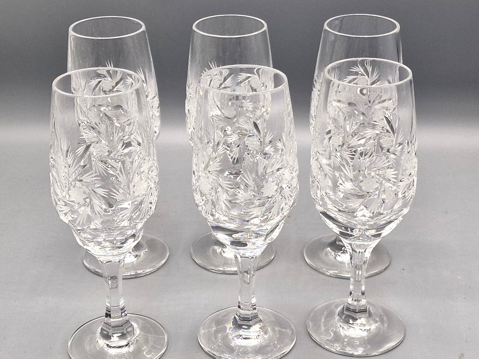 6x Antiquitäten Gläser, Sektgläser